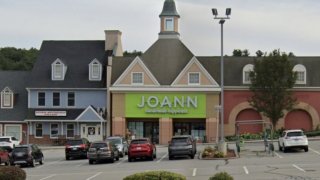 The crafts chain Joann is closing all 21 Massachusetts locations as it goes out of business this spring. The Shrewsbury location, above, shared a plaza with Christmas Tree Shops, which has also gone out of business.