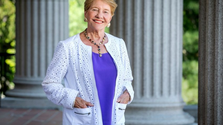Antoinette Hays, President, Regis College, located in Weston.